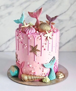 Golden Sea Life Cake