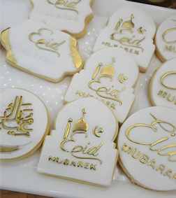 Golden Glow Eid Cookies