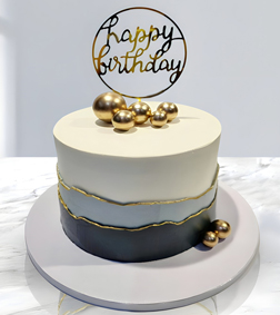 Golden Trifecta Cake