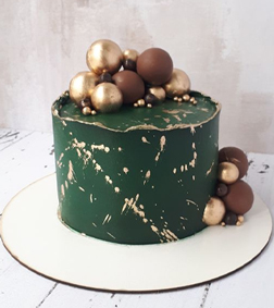 Green Marbled Cake
