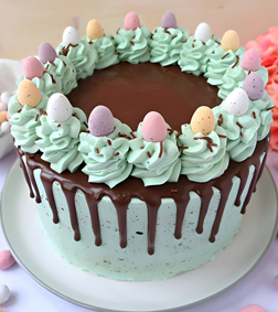 Green Pastel Easter Cake