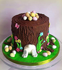 Hiding Bunny Easter Cake