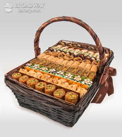 Traditional Sweets Grand Basket, Gourmet Nuts & Snacks
