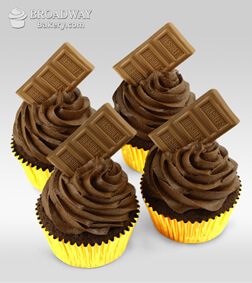 Chocolate Bomb - 4 Cupcakes, Cupcakes & Cakes