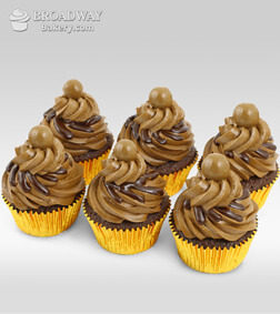 Six Mocha Cupcakes