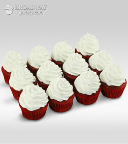 Red Velvet Addiction - 12 Cupcakes, Cupcakes & Cakes