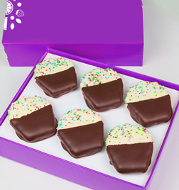 Confetti Cupcake Pineapple Box, Boxes of Chocolate Covered Fruit