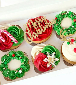 Jolly Christmas Cupcakes