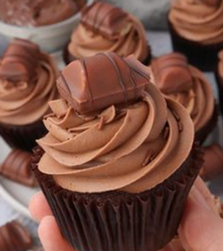 Kinder Bueno Chocolate Cupcakes