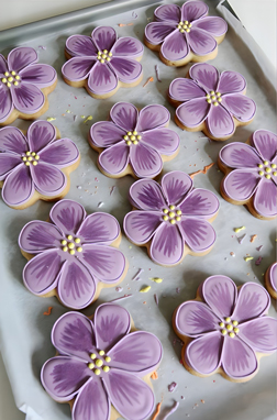 Lavender Blossom Cookies