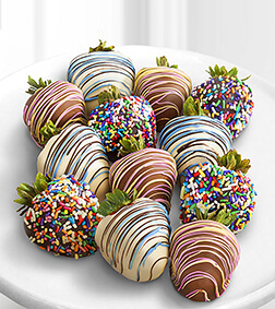 Berry Delight - Dozen Dipped Strawberries, Chocolate Covered Strawberries