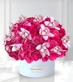 Lovely in Pink Rose Hatbox