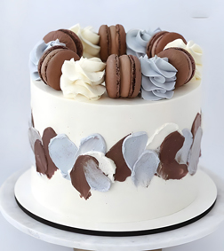 Macaron Brushstroke Cake