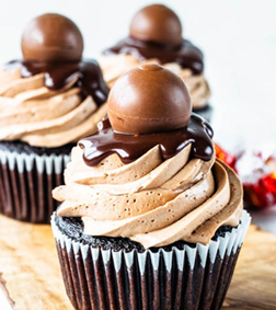 Malteser Chocolate Cupcakes