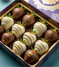 Midnight Majesty Dipped Strawberries