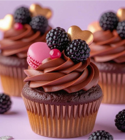 Mixed Berry Cupcakes