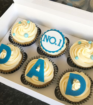 No. 1 Dad 6 Cupcakes