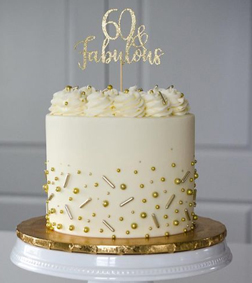 Opulent White Eid Cake