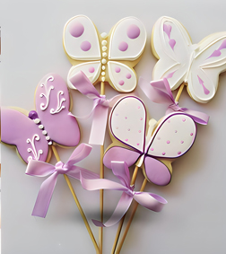 Pastel Butterfly Cookies