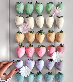 Pastel Hues Dipped Strawberries