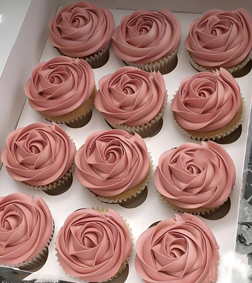 Petal Pink Swirl Cupcakes