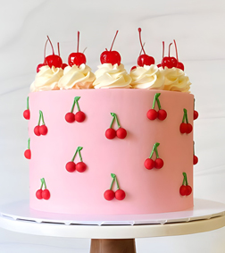 Pink Cherry Cake