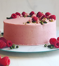 Pink Delightful Surprise Cake