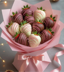 Pink Éclair Strawberry Bouquet