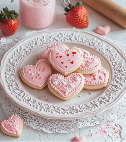 Pink Heartfelt Bliss Cookies