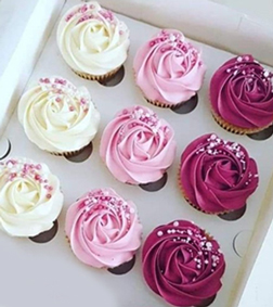 Pink Ombre 9 Cupcakes Box