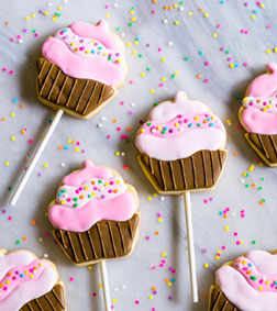 Cookie Cupcake Pops, Cookies