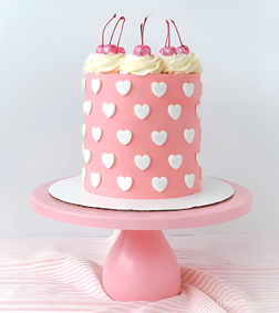 Pink Cherry on Top Cake