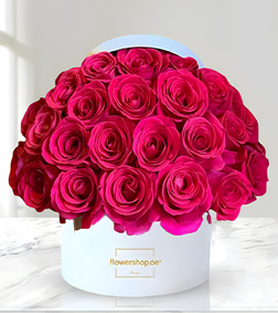 Pink Rose Ensemble Hatbox