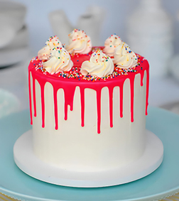 Playful Pink Drip Cake