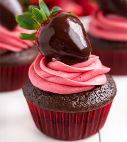 Pretty Strawberry Cupcake