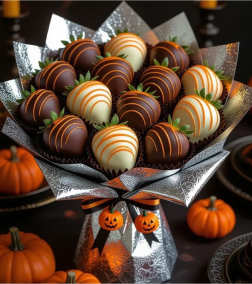 Pumpkin Glow Strawberry Bouquet