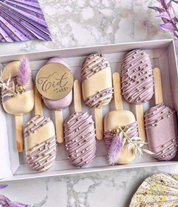 Purple Eid Cakesicles