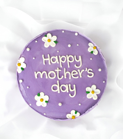 Purple Happy Mom's Day Cake