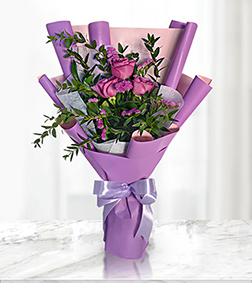 Purple Rose Wonders, Hand-Bouquets