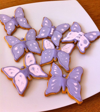 Purple Butterfly Cookies, Cookies
