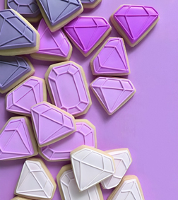 Purple Diamond Cookies