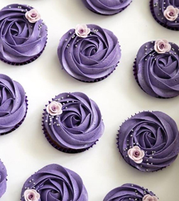 Purple Swirl Cupcakes