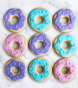 Rainbow Sprinkled Donut Cookies
