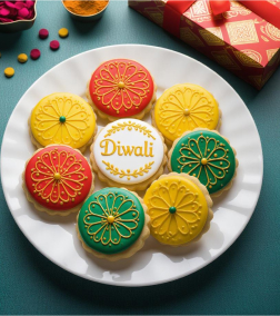 Rangoli Bloom Cookies
