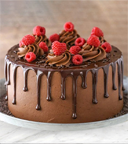Raspberry Bliss Choco-Drip Cake