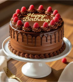 Raspberry Choco Drip Cake