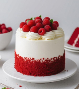 Raspberry Topped Red Velvet