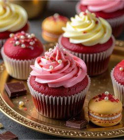 Red Charm Cupcakes