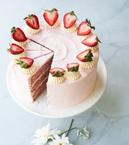 Regal Strawberry Cake