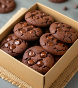 Rich Double Chocolate Cookies